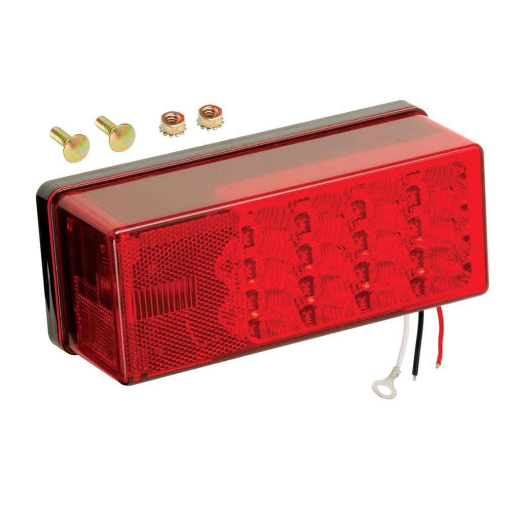 Fulton Wesbar 407535 Left Hand Low Profile Led Waterproof 8-Function Tail Light - One Size